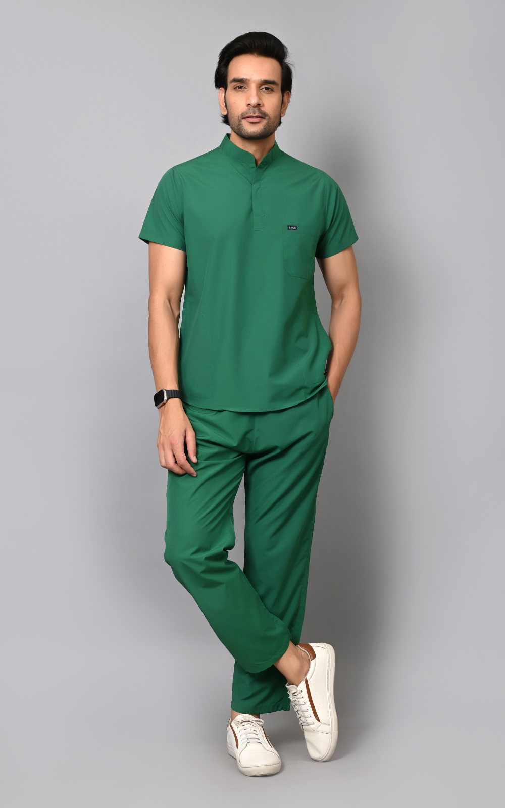 Mens Mandarin Elite Series (Hospital Green) Scrubs