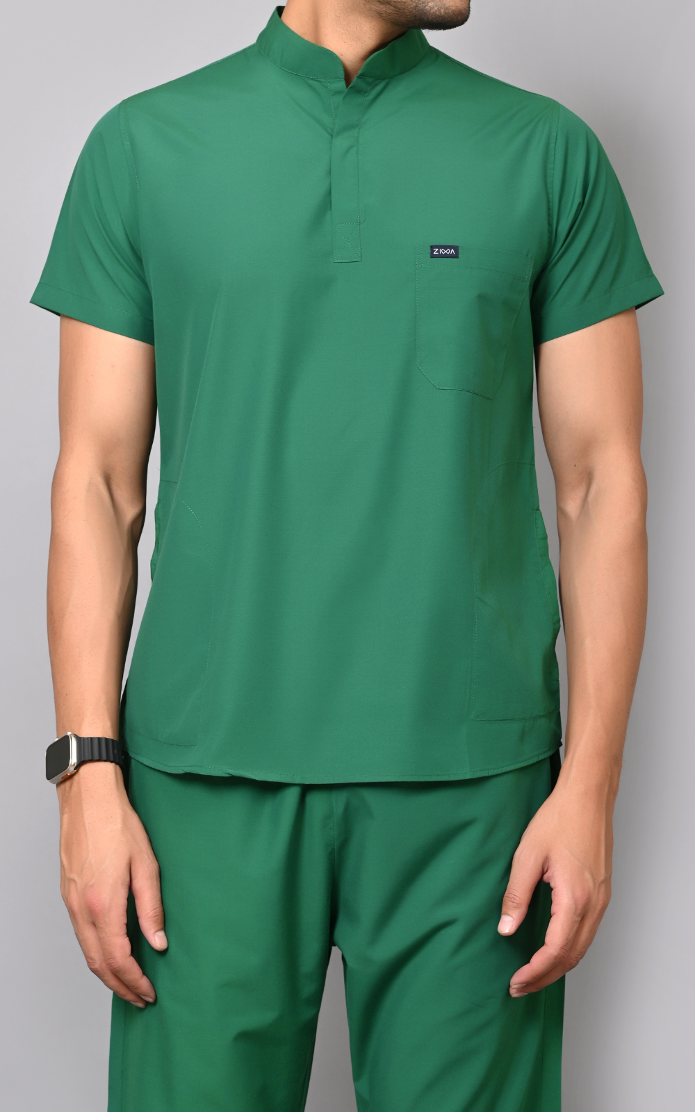 Mens Mandarin Elite Series (Hospital Green) Scrubs