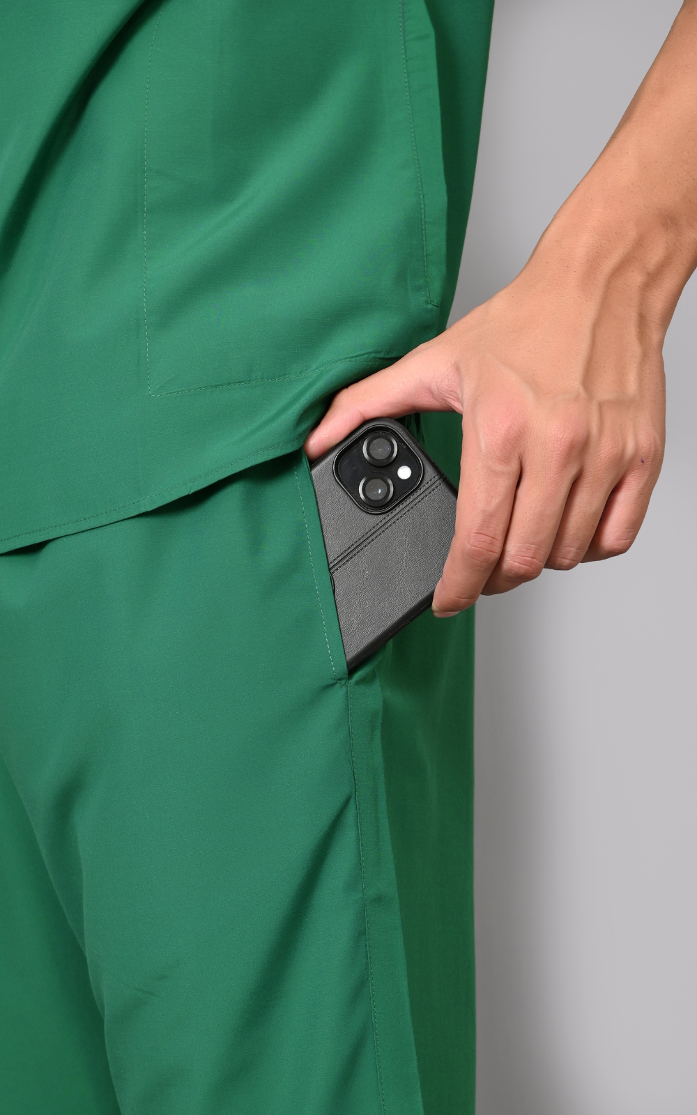 Mens Mandarin Elite Series (Hospital Green) Scrubs