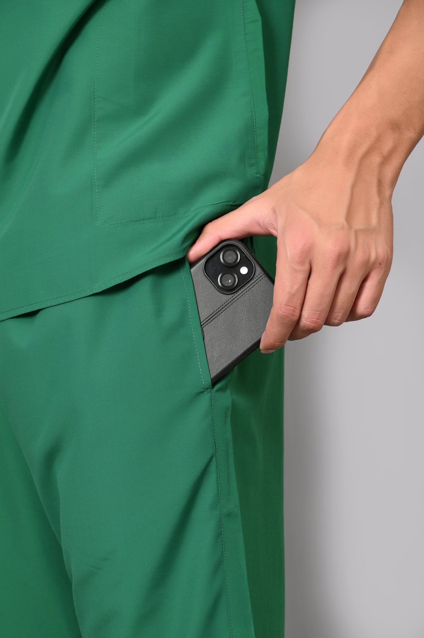 Mens Mandarin Elite Series (Hospital Green) Scrubs
