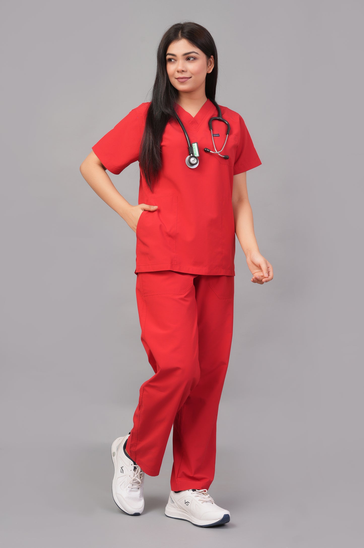 Ziva Womens Orignal Premium (Red) Scrubs