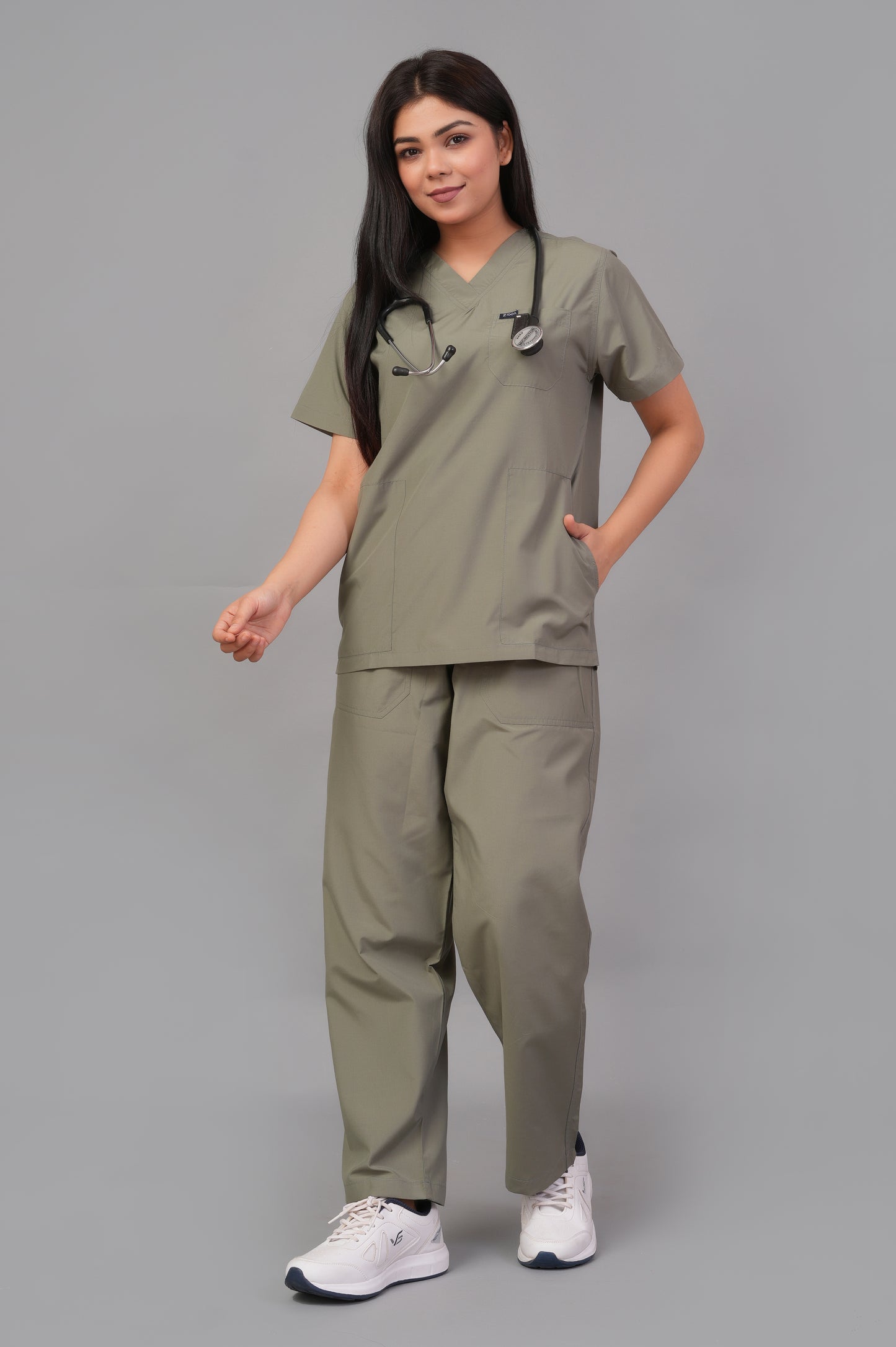 Ziva Womens Orignal Premium (Olive Green) Scrubs