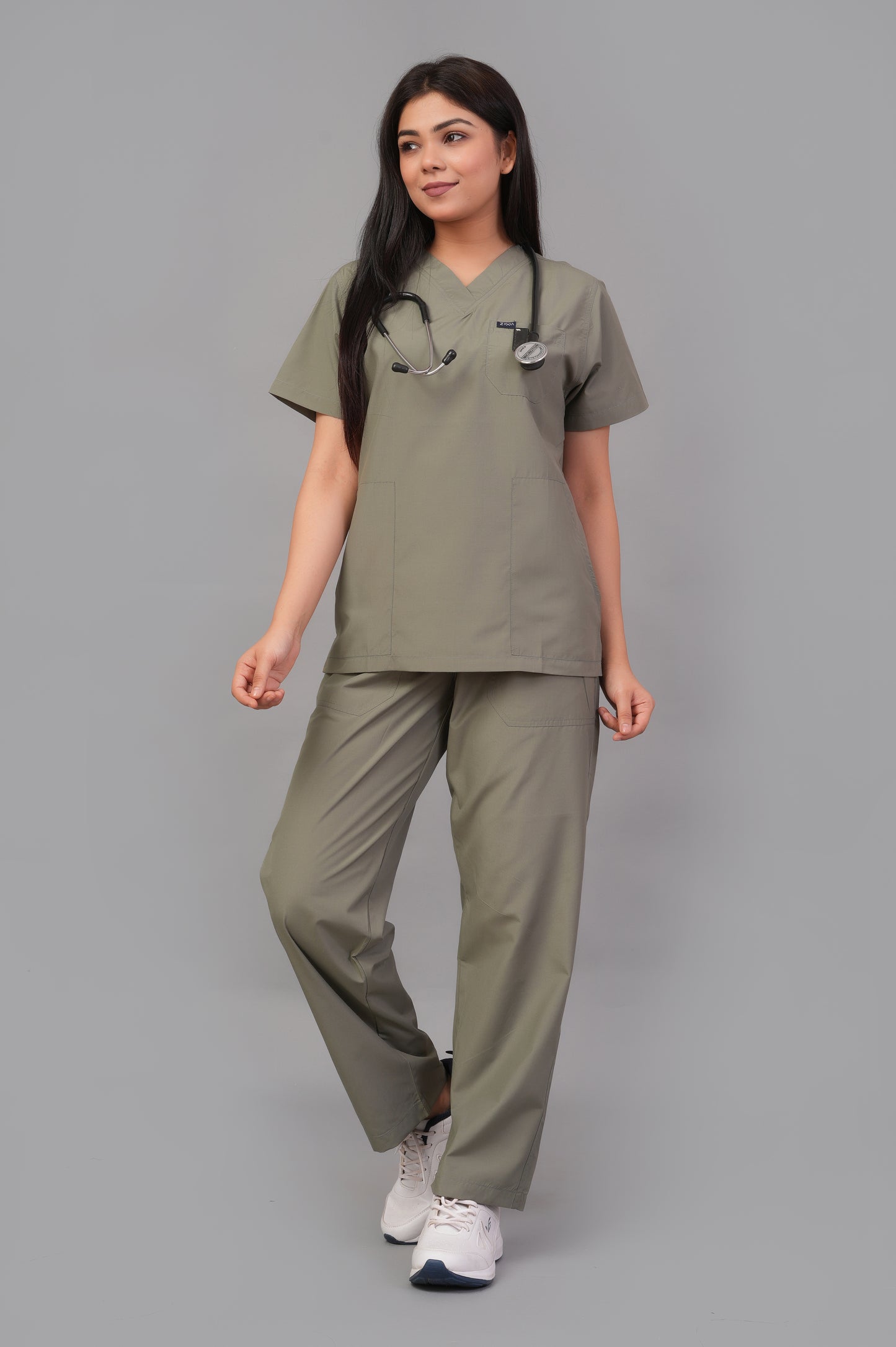 Ziva Womens Orignal Premium (Olive Green) Scrubs