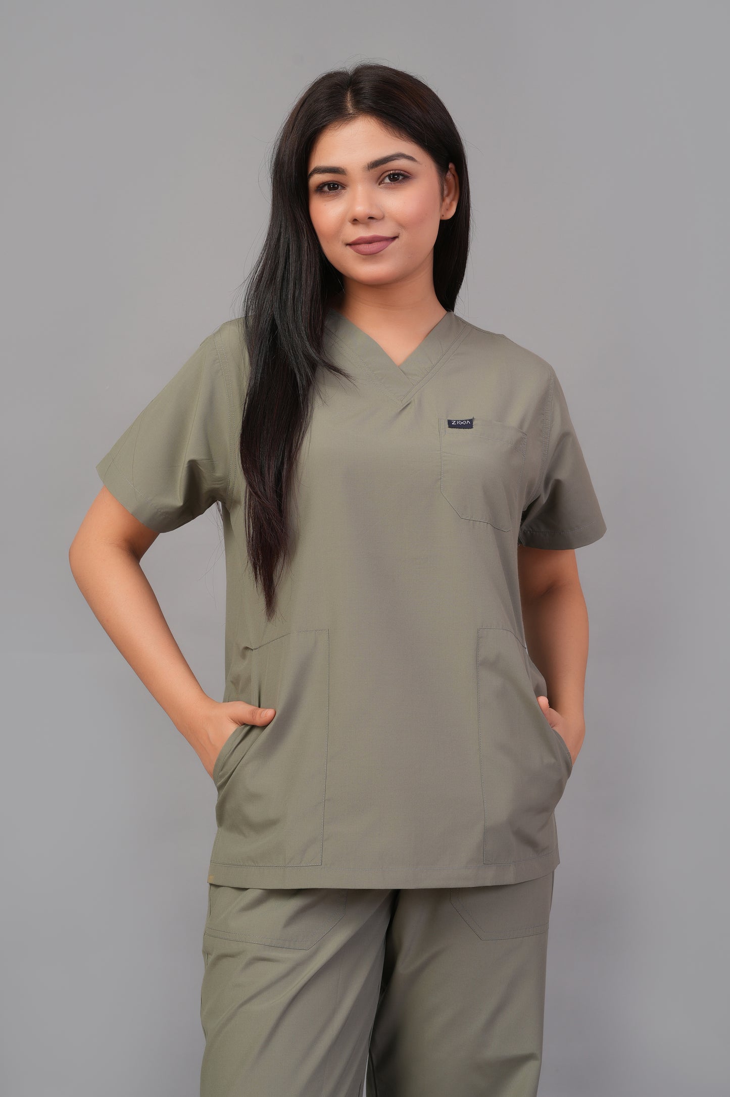 Ziva Womens Orignal Premium (Olive Green) Scrubs