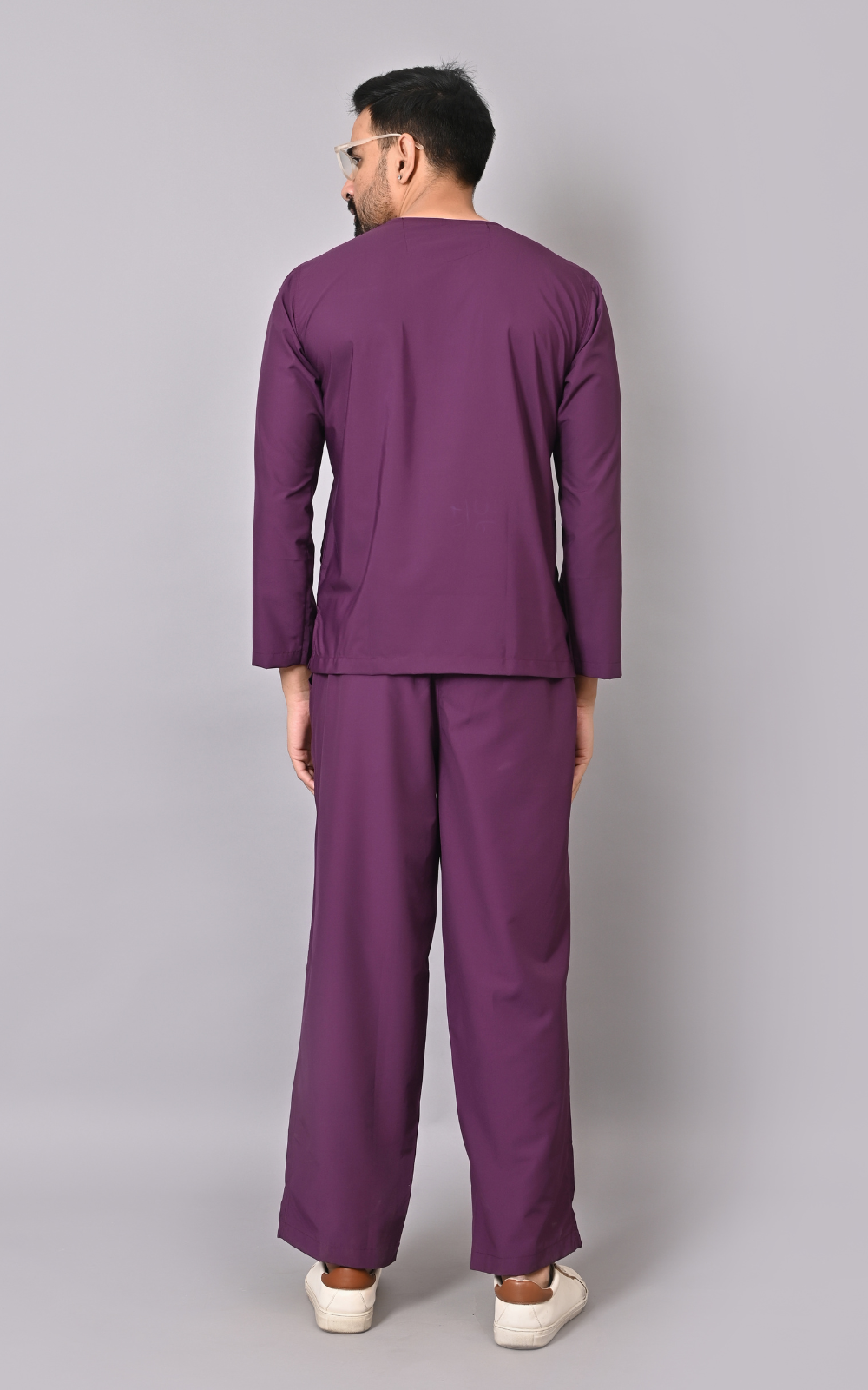 Men's Classic Full Sleeves ( Wine ) Scrubs