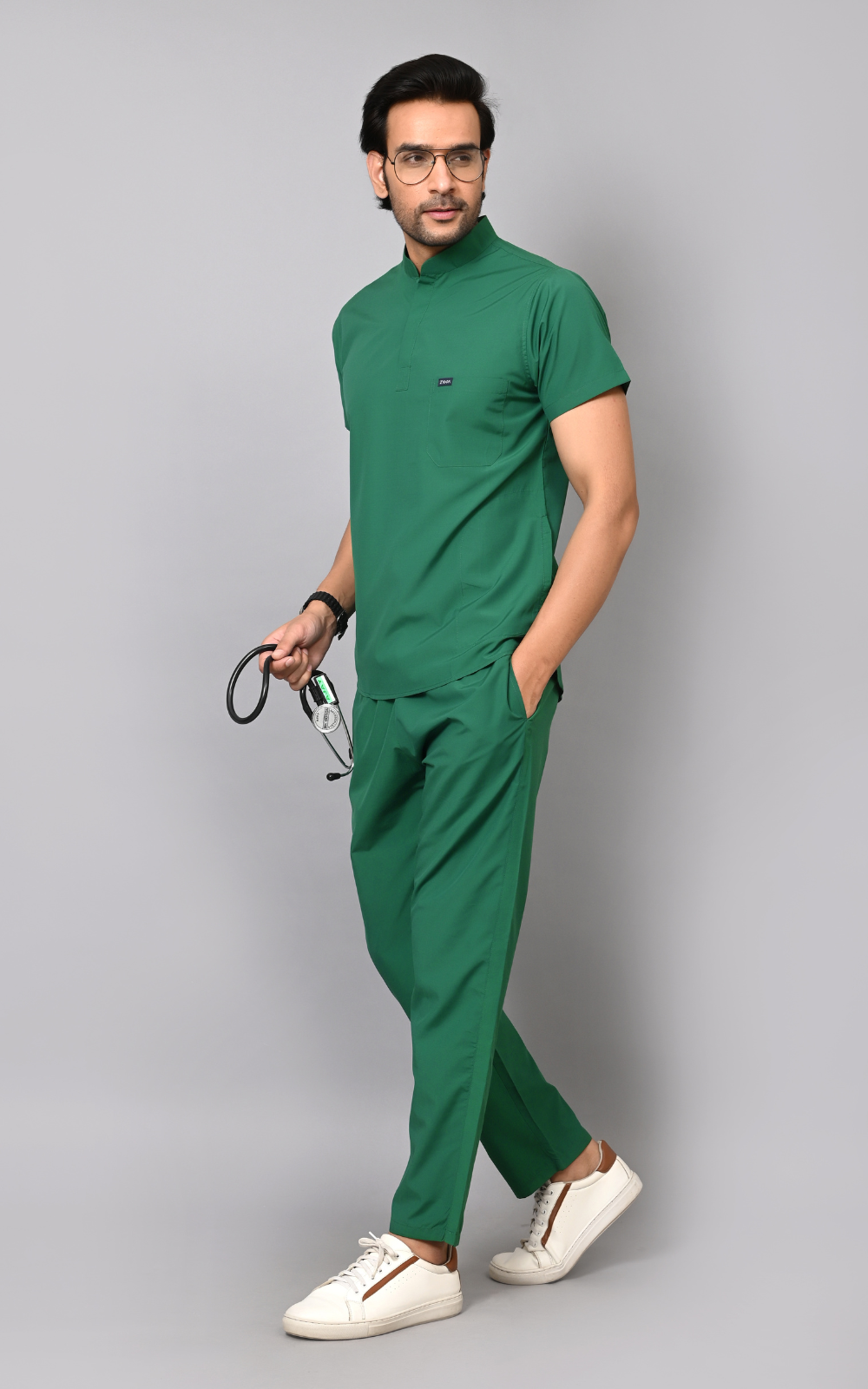 Mens Mandarin Elite Series (Hospital Green) Scrubs