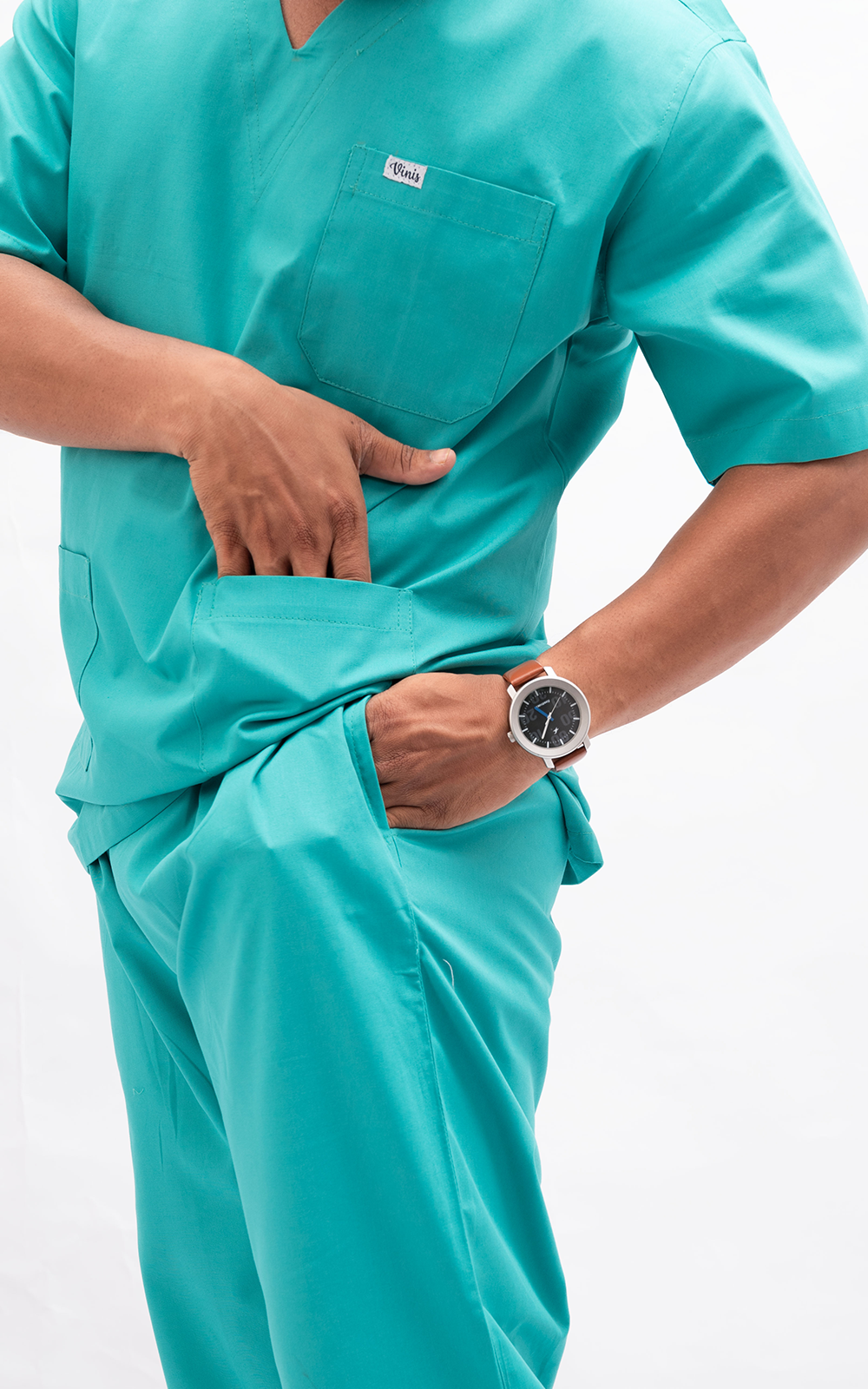 Premium Men (Mint Green) Athleisure Scrubs