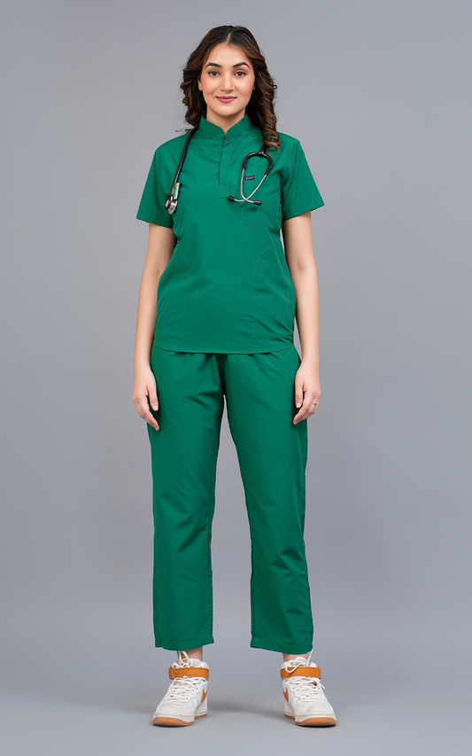 Womens Mandarin Elite Series (Hospital Green) Scrubs