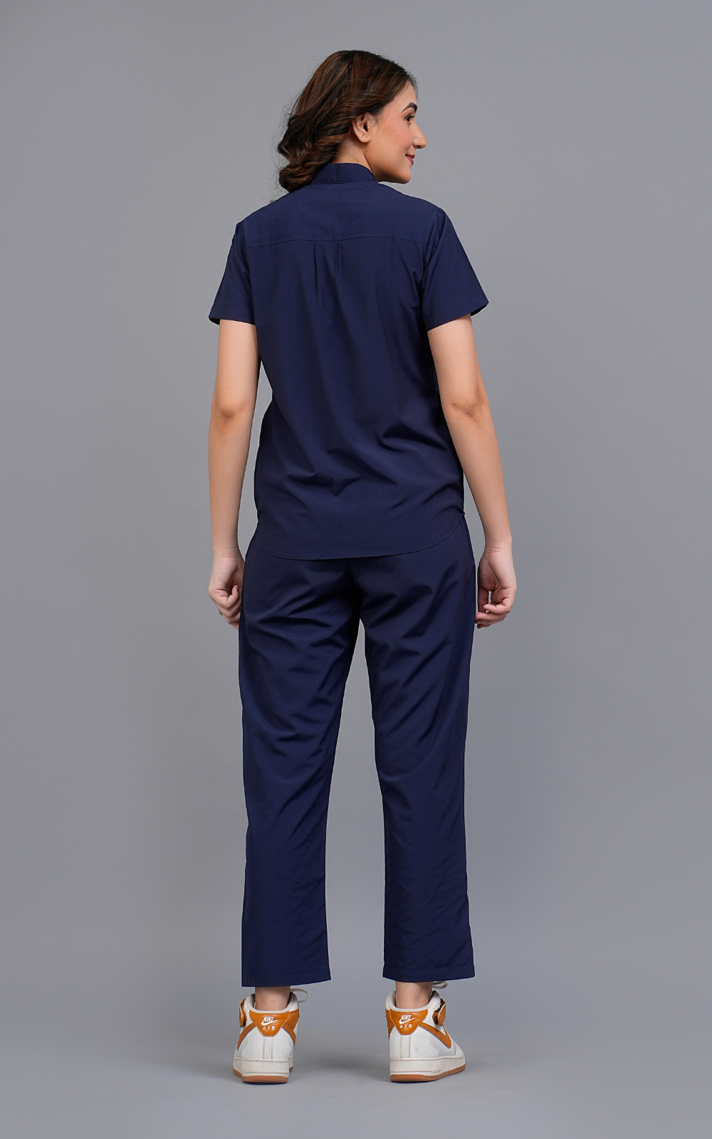 Womens Mandarin Elite Series (Navy Blue) Scrubs