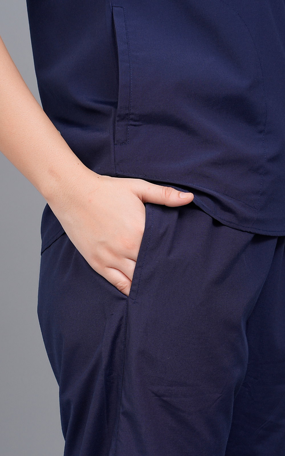 Womens Mandarin Elite Series (Navy Blue) Scrubs