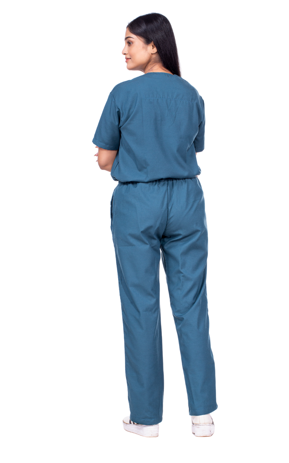 New Gen V neck premium women's ( classic Blue ) scrubs