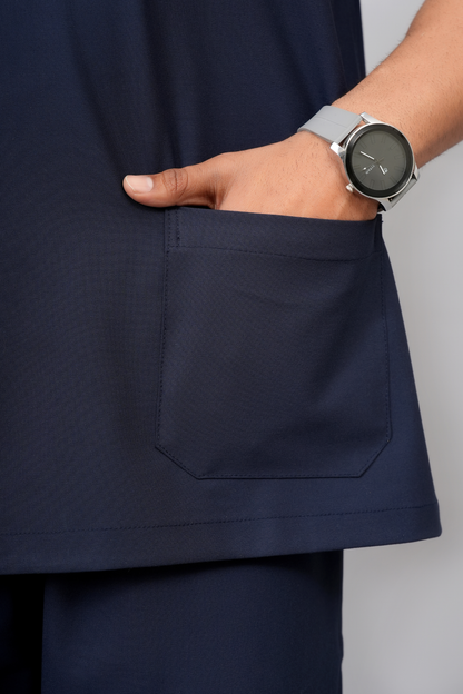 ZIVA EliteStretch men's ( Navy Blue  ) 4-Way Stretch Scrubs