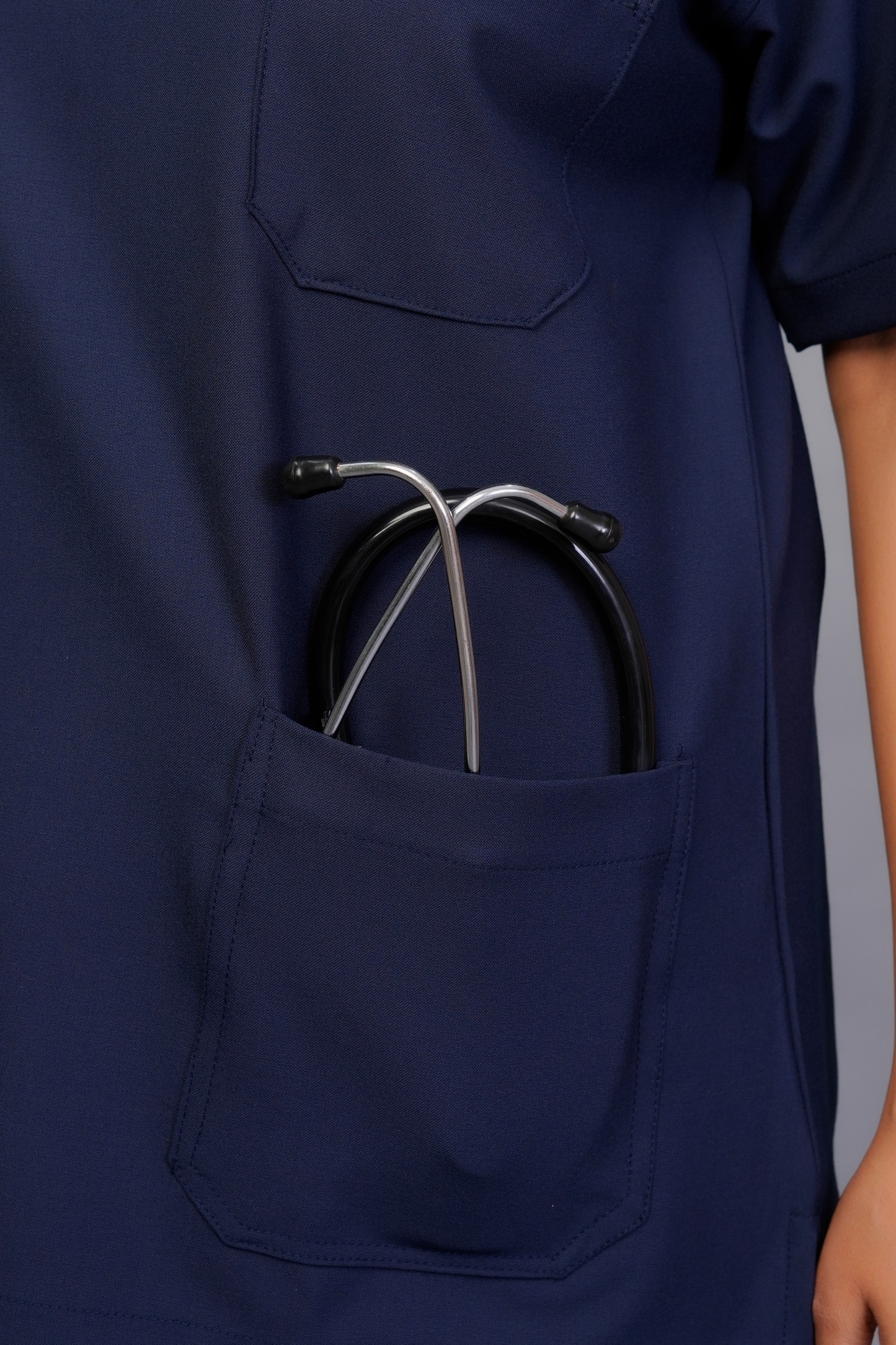 ZIVA EliteStretch womens ( Navy Blue  ) 4-Way Stretch Scrubs