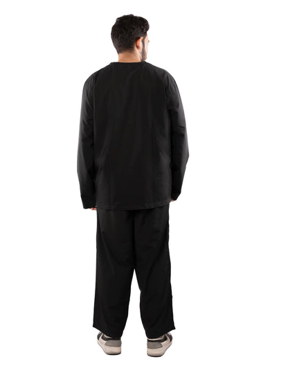 Men's Classic Full Sleeves ( Black ) Scrubs