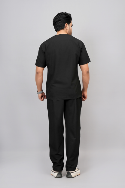 ZIVA EliteStretch men's ( black ) 4-Way Stretch Scrubs