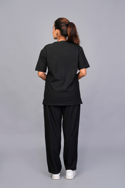 ZIVA EliteStretch womens ( black ) 4-Way Stretch Scrubs