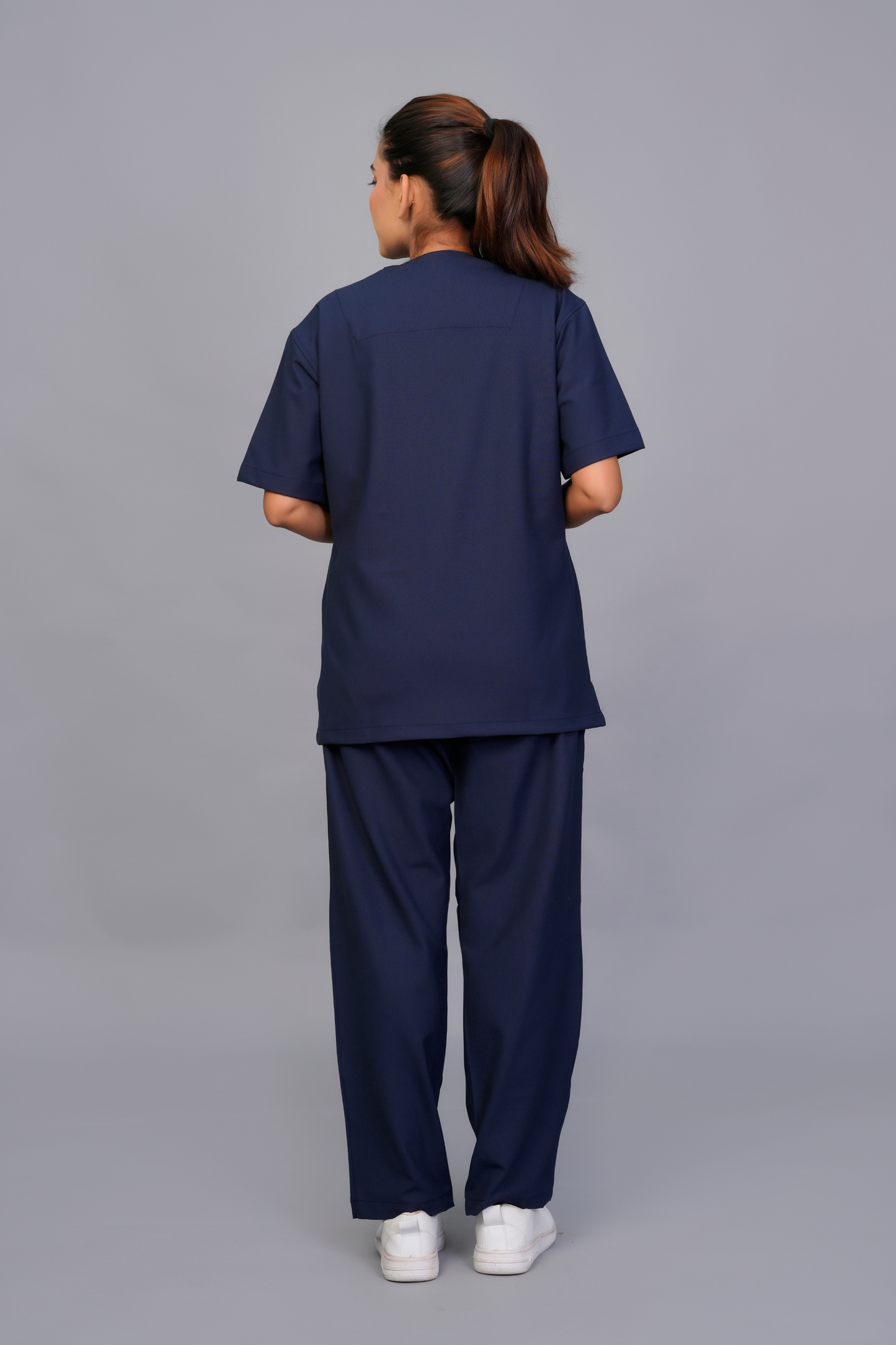 ZIVA EliteStretch womens ( Navy Blue  ) 4-Way Stretch Scrubs
