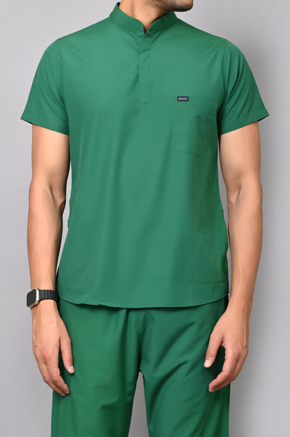 Mens Mandarin Elite Series (⁠Hospital Green) Scrubs