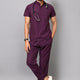 Mens Mandarin Elite Series (Wine) Scrubs