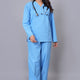 Women's Classic Full Sleeves ( Sky Blue ) Scrubs