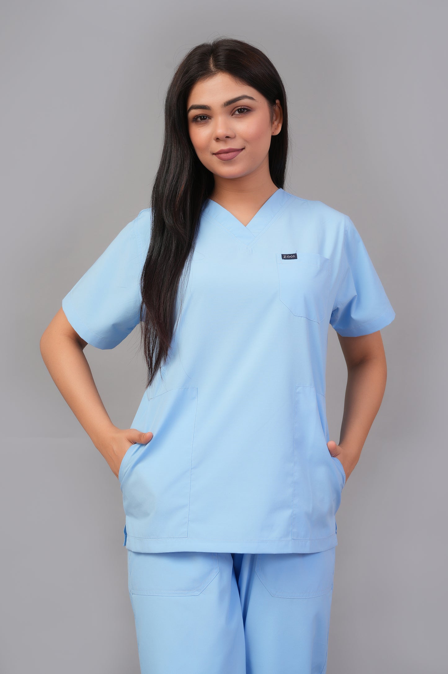 Ziva Womens Orignal Premium (Light Sky Blue) Scrubs