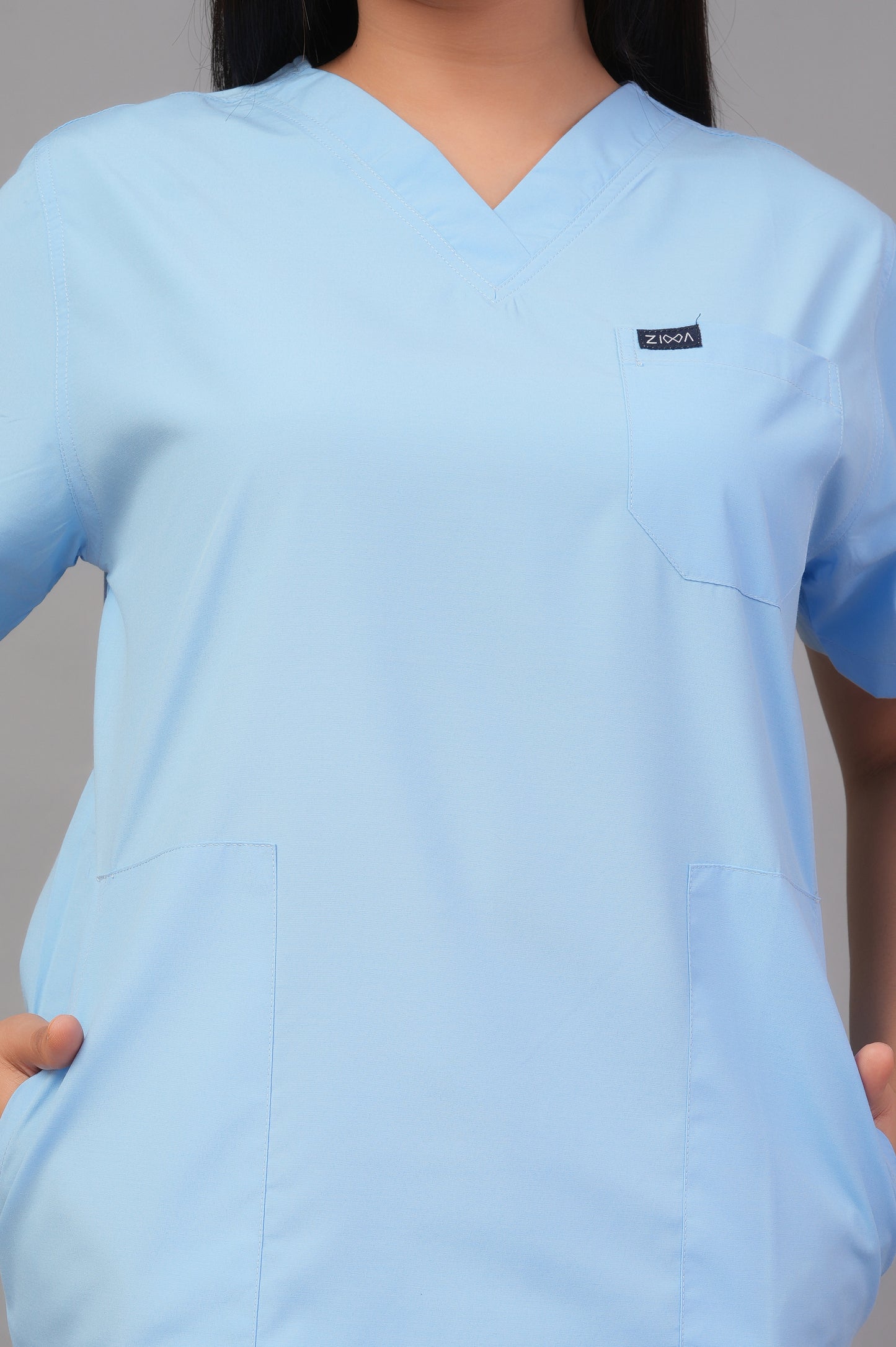 Ziva Womens Orignal Premium (Light Sky Blue) Scrubs