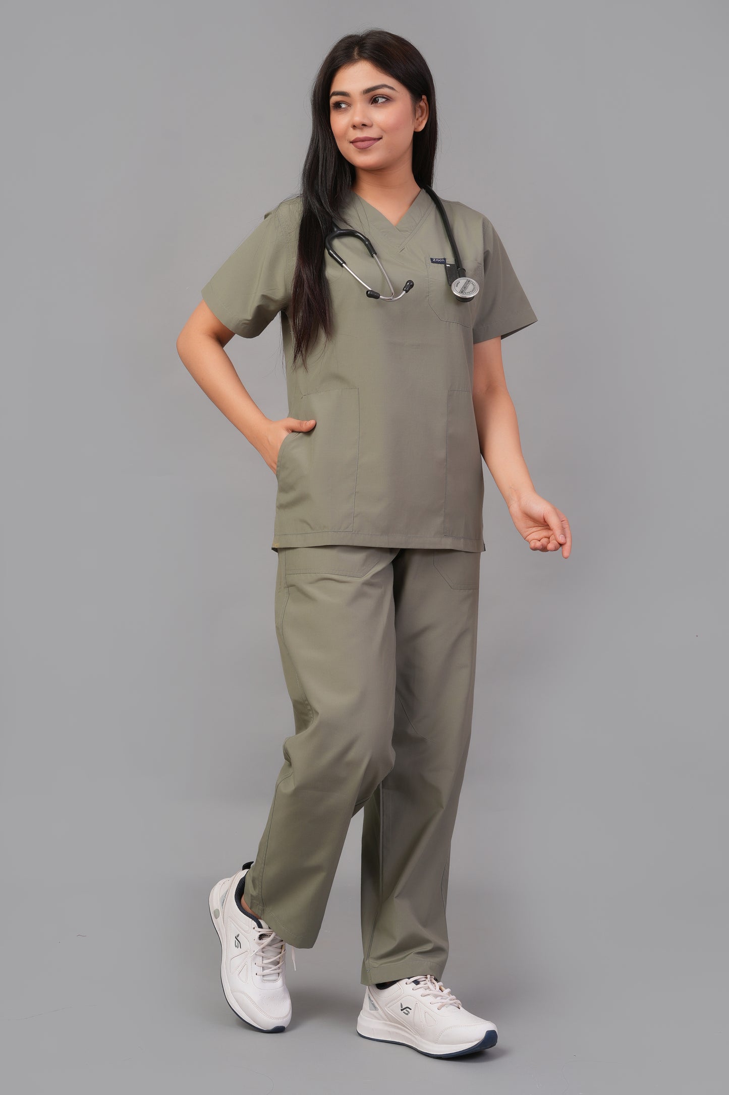 Ziva Womens Orignal Premium (Olive Green) Scrubs