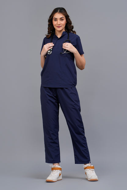 Womens Mandarin Elite Series (Navy Blue) Scrubs