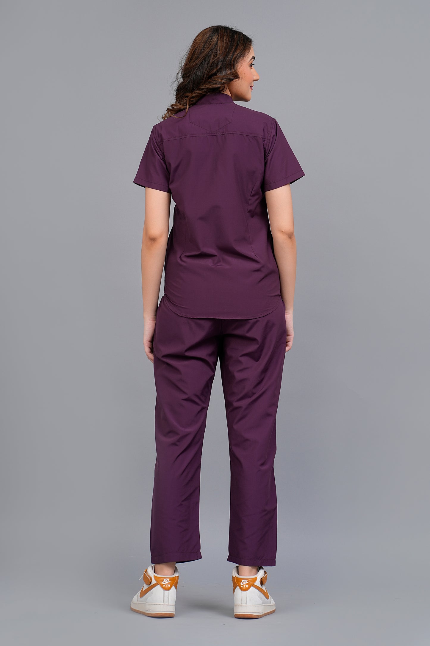 Womens Mandarin Elite Series (Wine) Scrubs