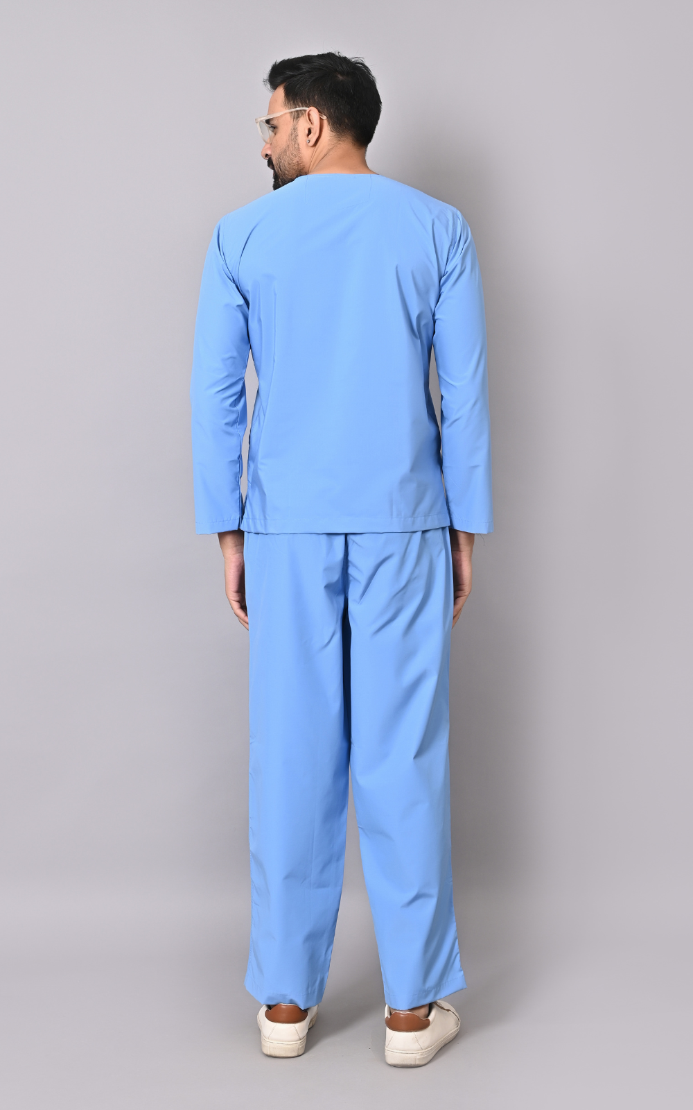 Men's Classic Full Sleeves ( Sky Blue ) Scrubs