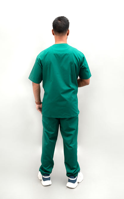 Mens V Neck 5 pocket (Hospital Green) Scrubs