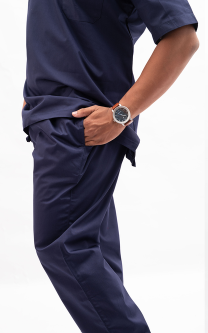 Mens V Neck 5 pocket (Navy Blue) Scrubs