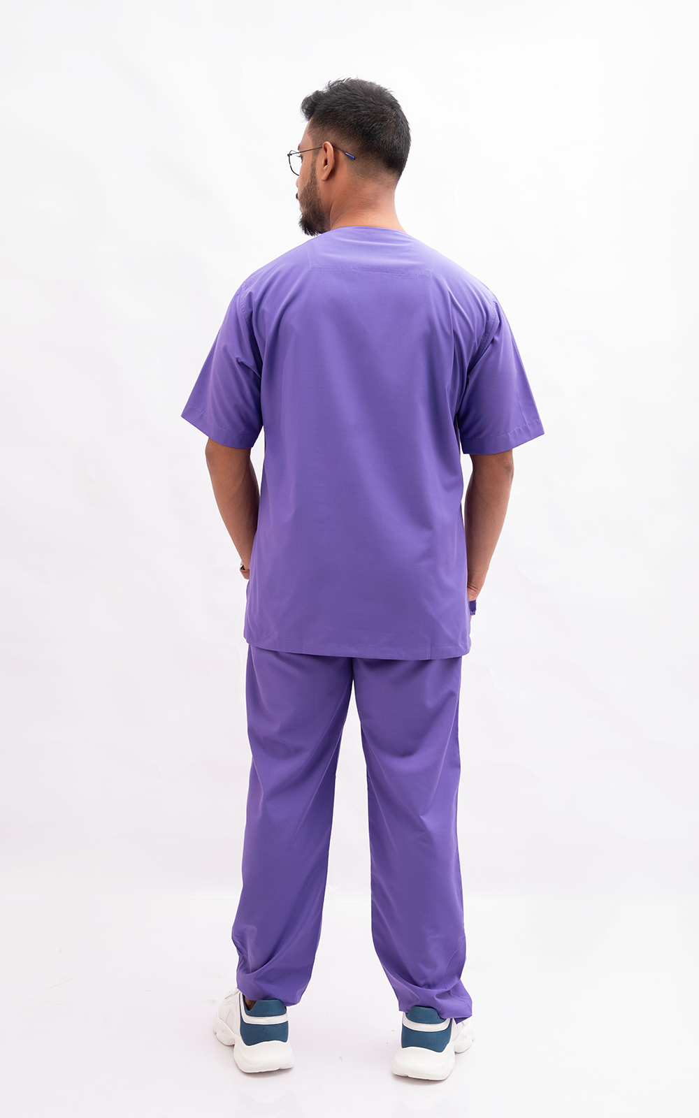 Mens V Neck 5 pocket (Purple) Scrubs