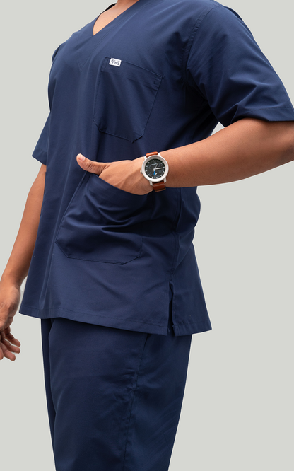 Premium Men (Navy Blue) Athleisure Scrubs