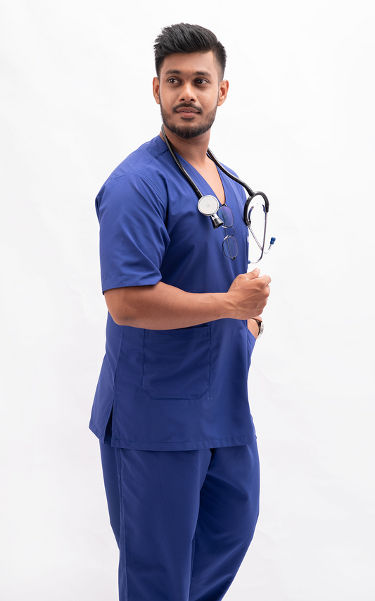 Premium Men (Royal Blue) Athleisure Scrubs