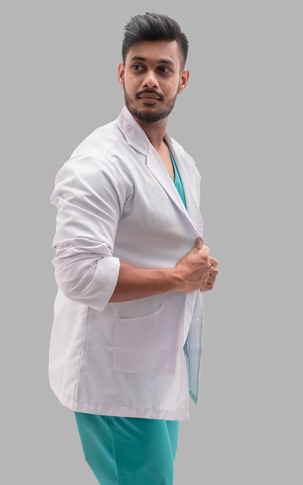 Professional Workwear Men (White) Full Sleeves Lab Coat