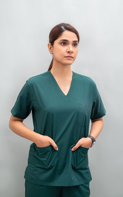 Ziva Original 5 pocket classic (Bottle Green) Scrubs