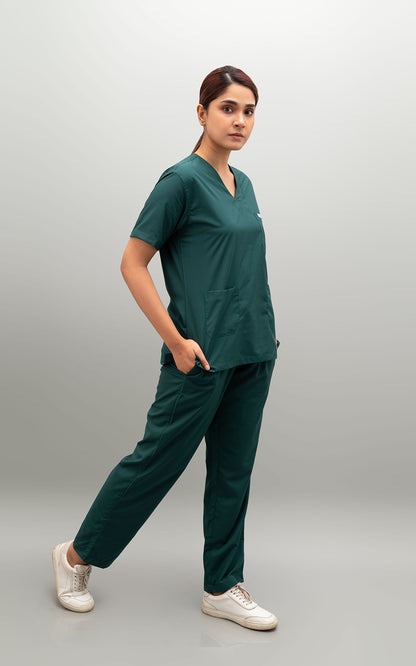 Ziva Original 5 pocket classic (Bottle Green) Scrubs