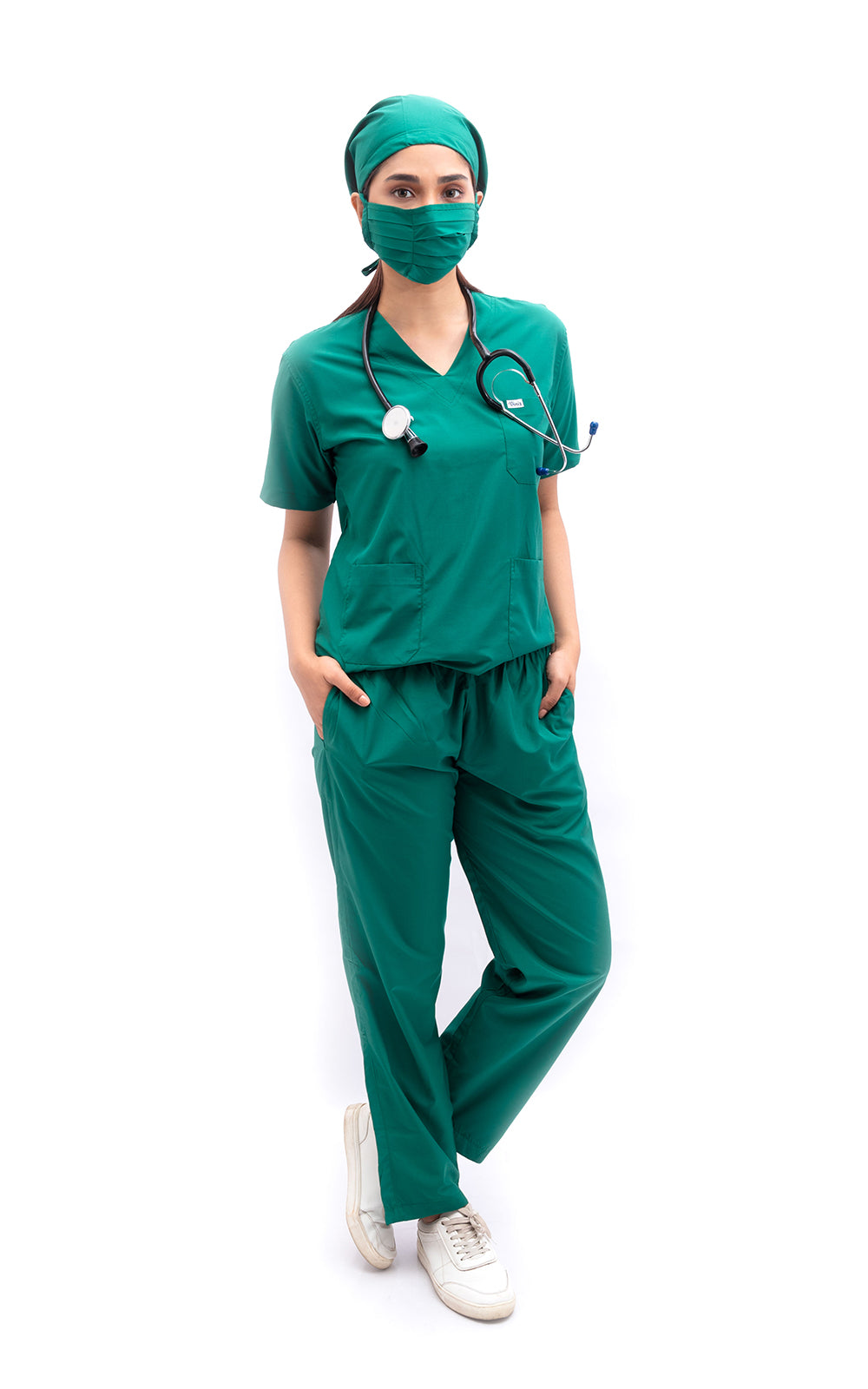 Ziva Original 5 pocket classic hospital green Scrubs Ziva Uniforms