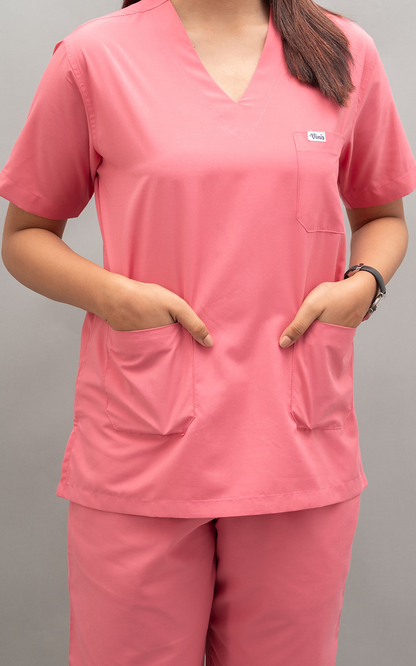 Ziva Original 5 pocket classic (Hot Pink) Scrubs