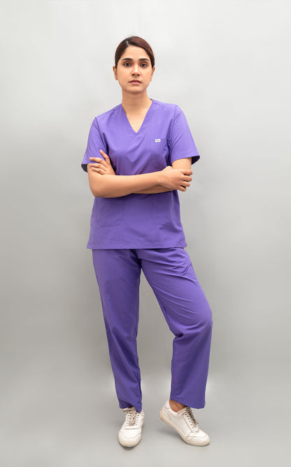 Ziva Original 5 pocket classic (Purple) Scrubs