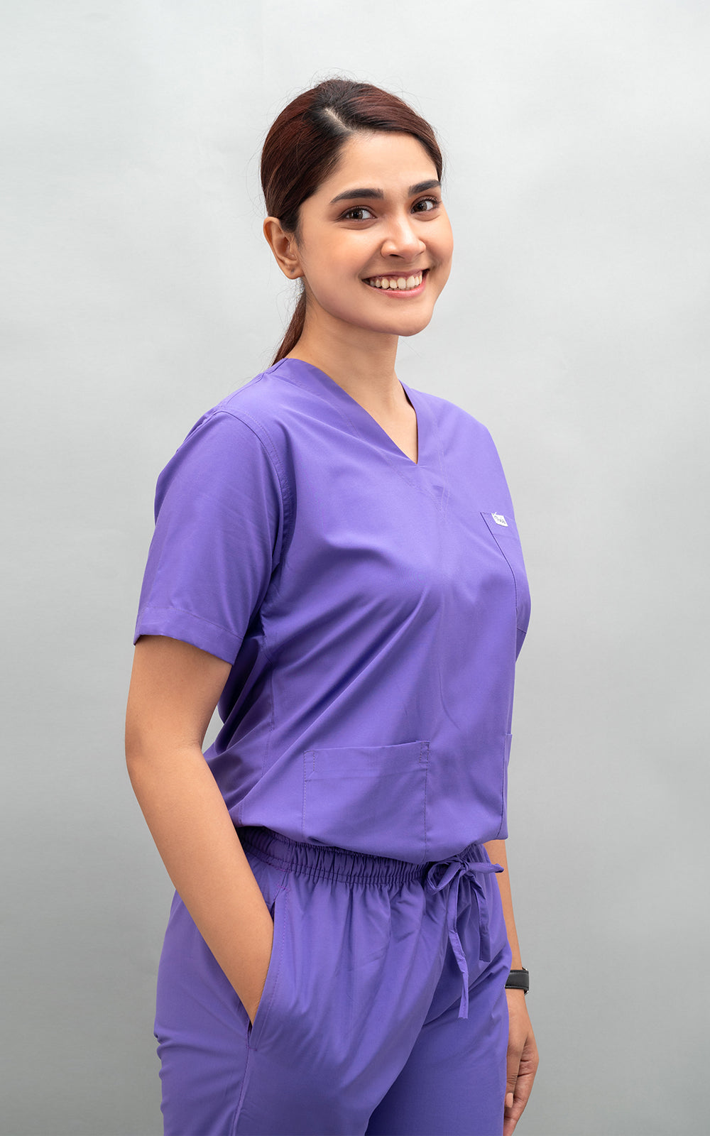 Ziva Original 5 pocket classic (Purple) Scrubs