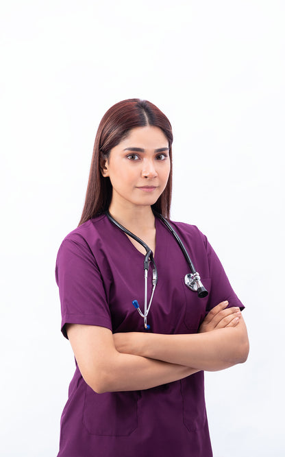 Ziva Original 5 pocket classic (Wine) Scrubs