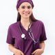 Ziva Original 5 pocket classic (Wine) Scrubs