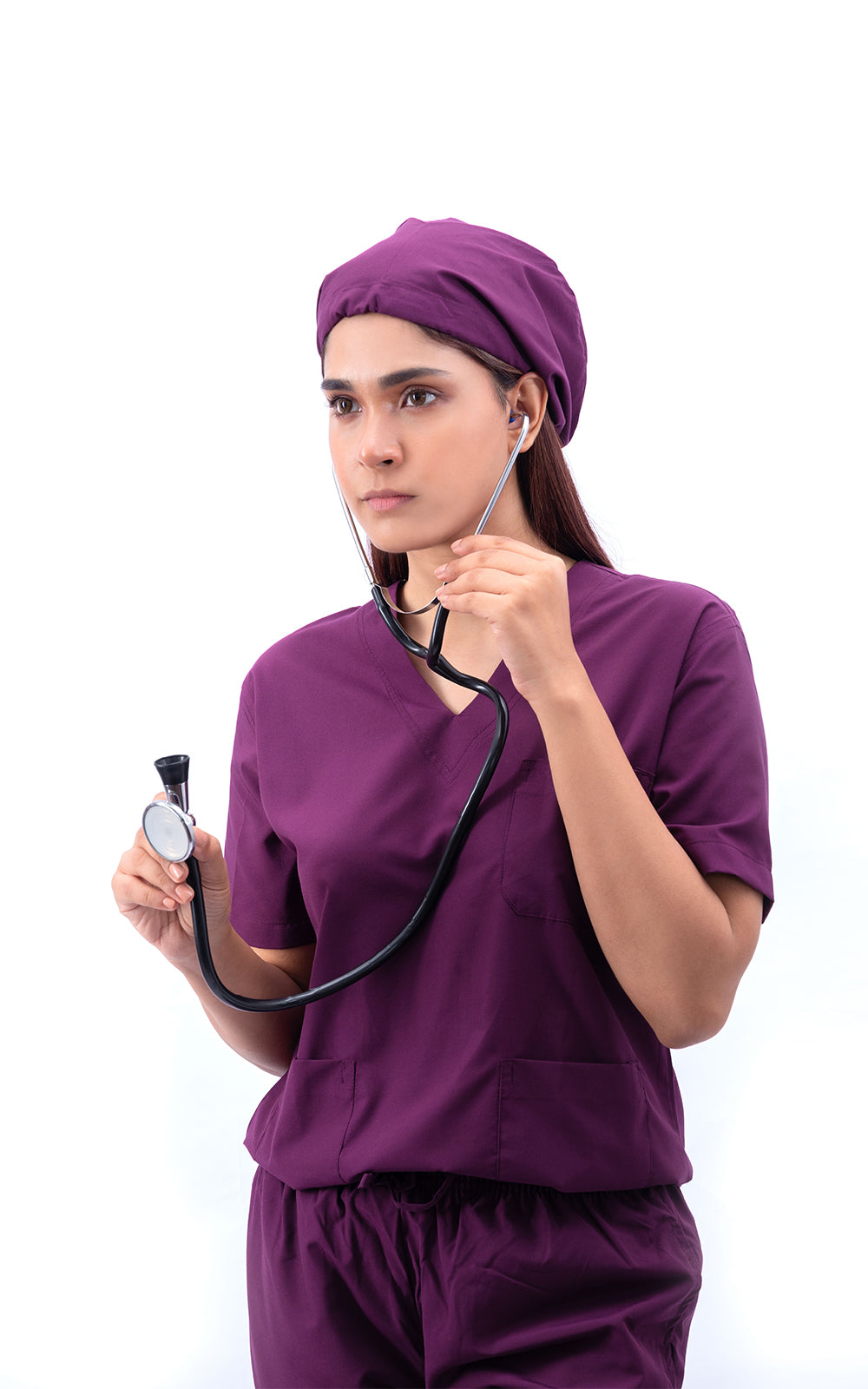 Ziva Original 5 pocket classic (Wine) Scrubs