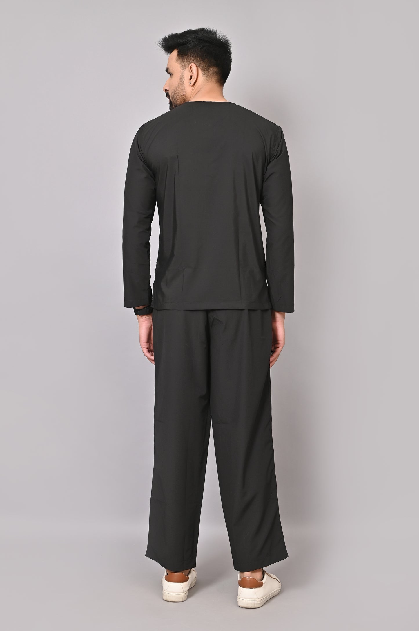 Men's Classic Full Sleeves ( Black ) Scrubs