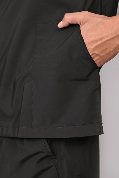 Men's Classic Full Sleeves ( Black ) Scrubs