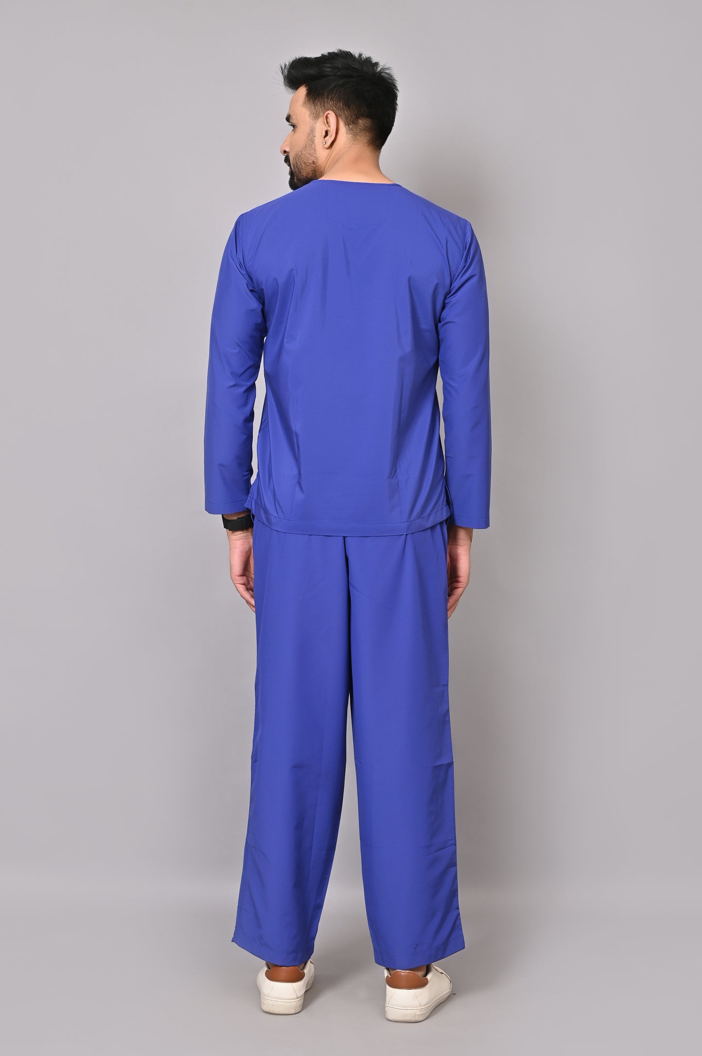 Men's Classic Full Sleeves ( Royal Blue ) Scrubs