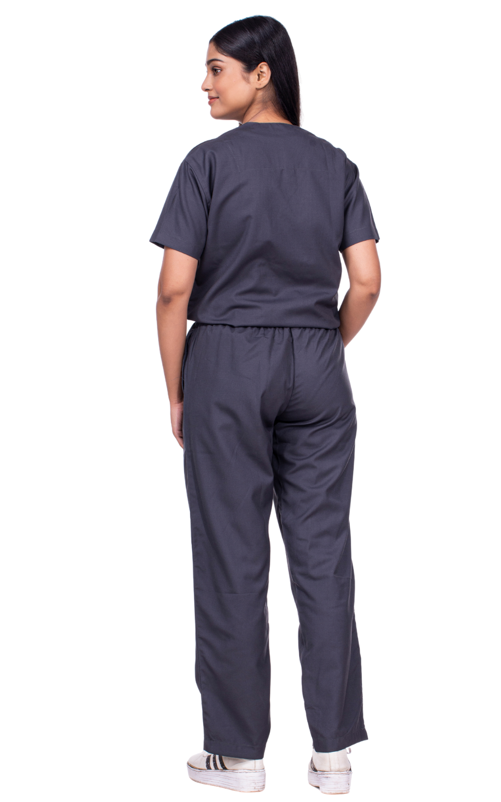 New Gen V Neck premium women's ( grey ) scrubs